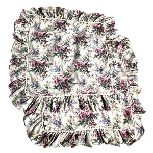 European Pillow Shams by Hollander Floral English Garden Shabby Chic Cottagecore